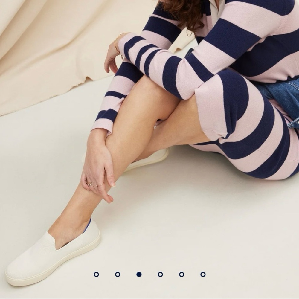 “The Original Slip On Sneaker”, Rothy’s, Women's Cream Size 9